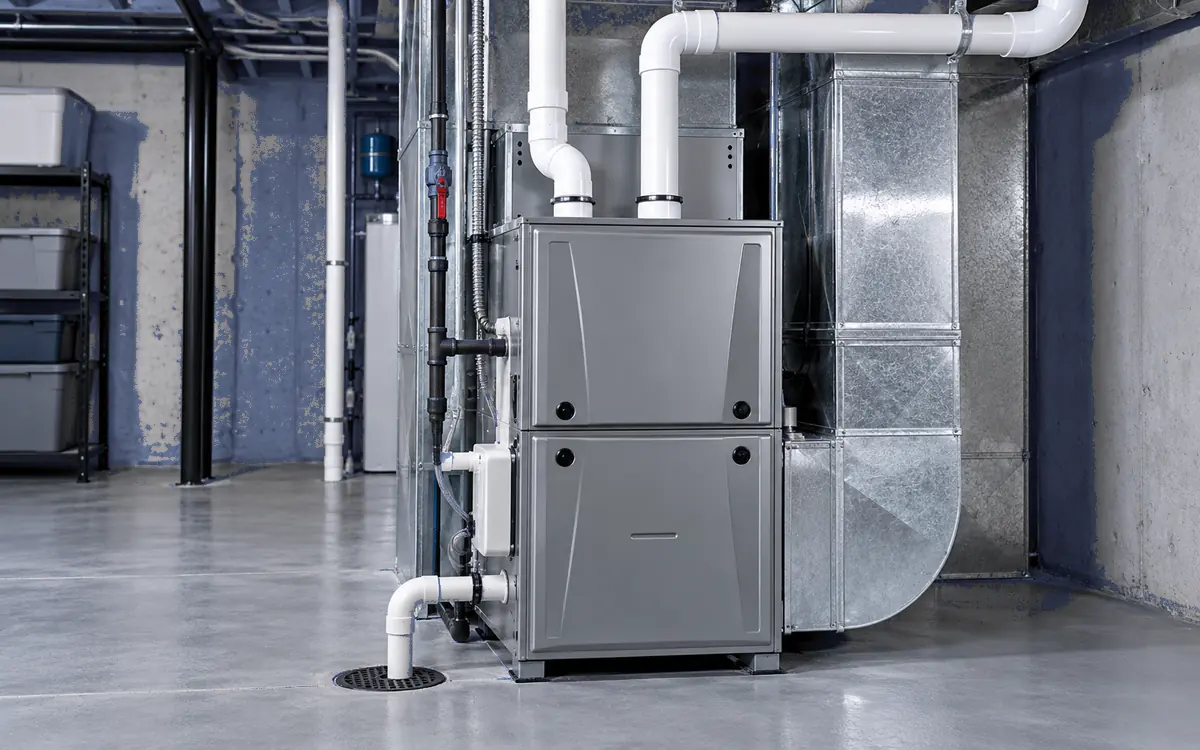 Furnace Installation and Replacement being carried out by an HVAC technician
